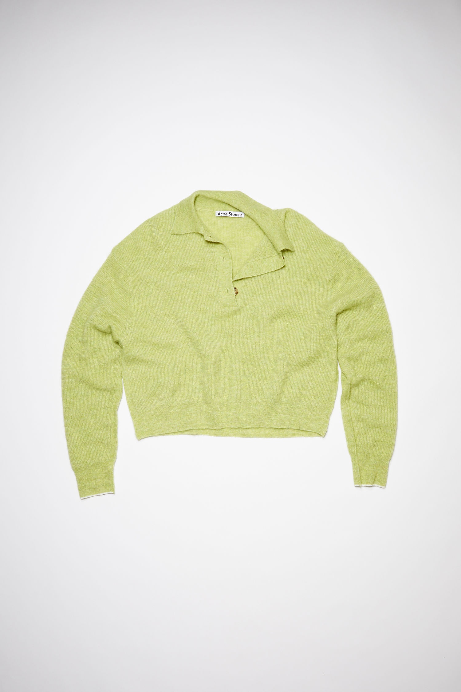 Alpaca blend polo - Apple green - 4