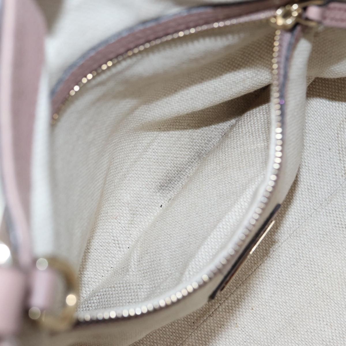 GUCCI Soho Hand Bag Leather Gold Pink - 10