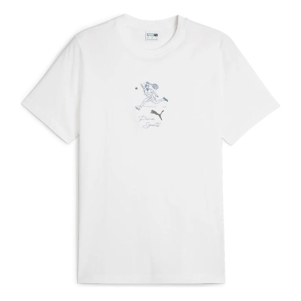 PUMA Team Graphic T-shirt 'White' 627121-02 - 1