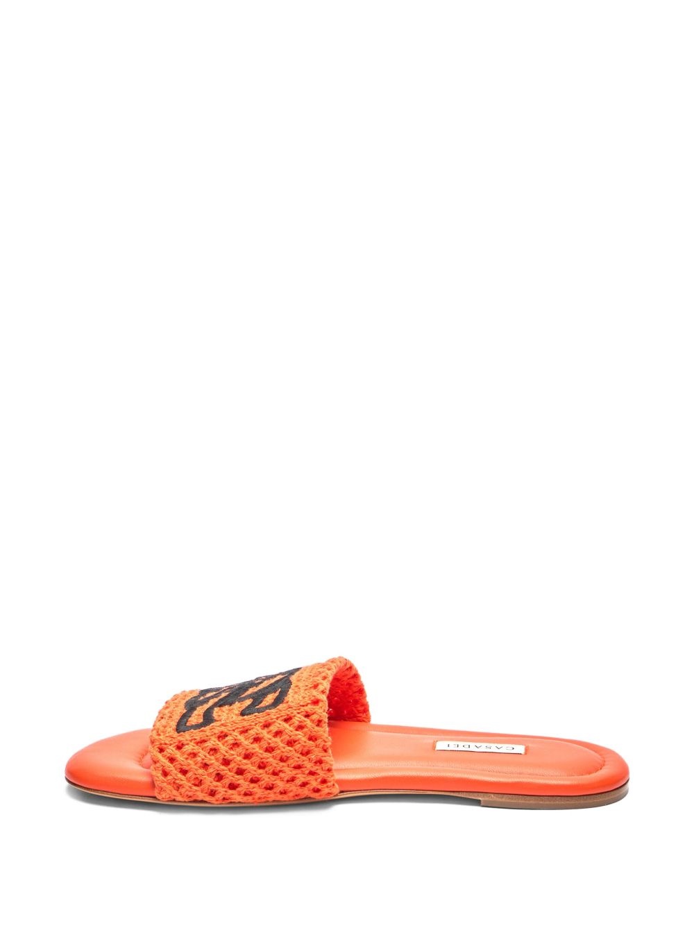crochet-embellished flat sandals - 4