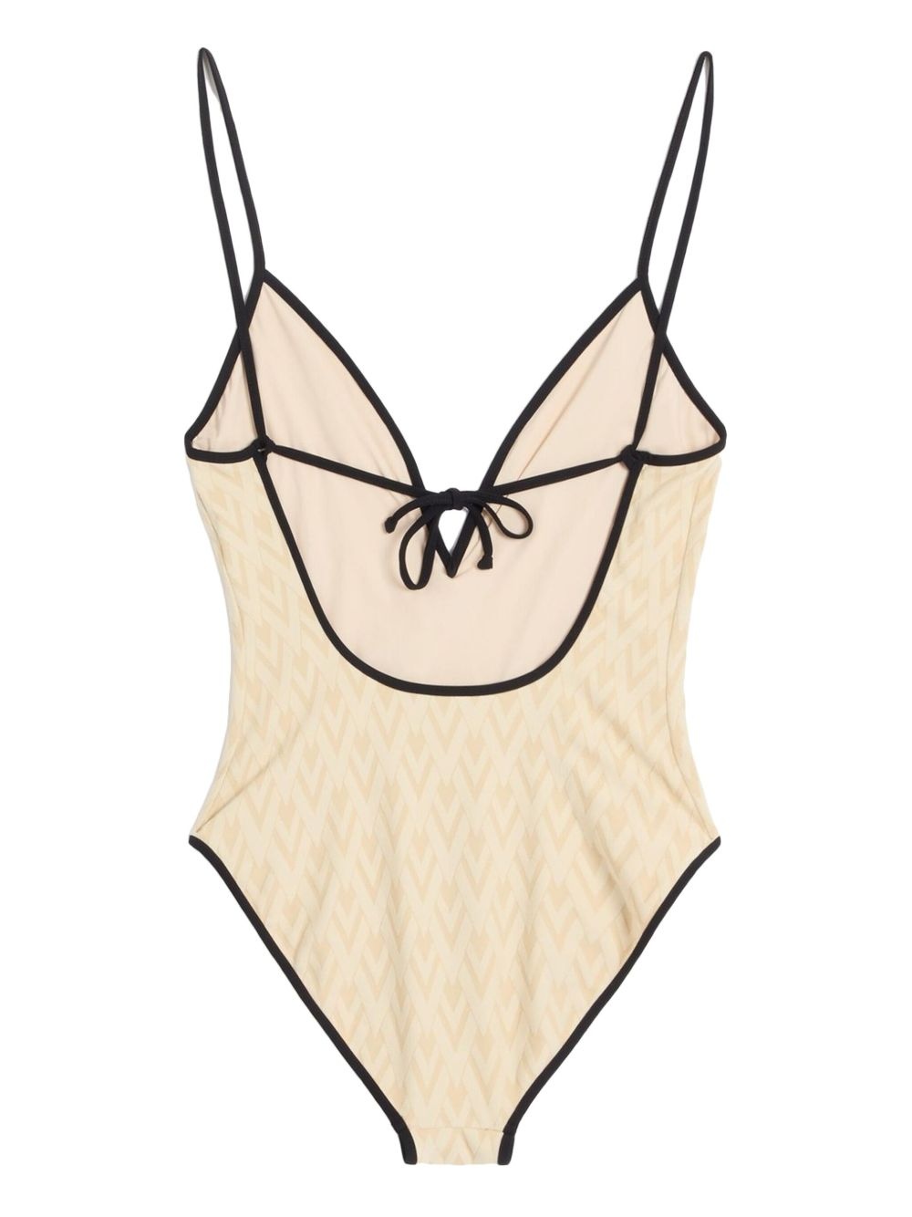 Toute La V jacquard swimsuit - 2