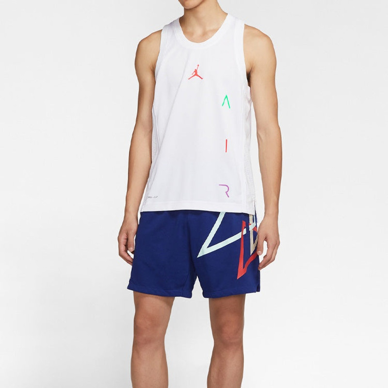 Jordan Air Jordan Air Dri-FIT Basketball Sports Vest White CT4766-100 outlook