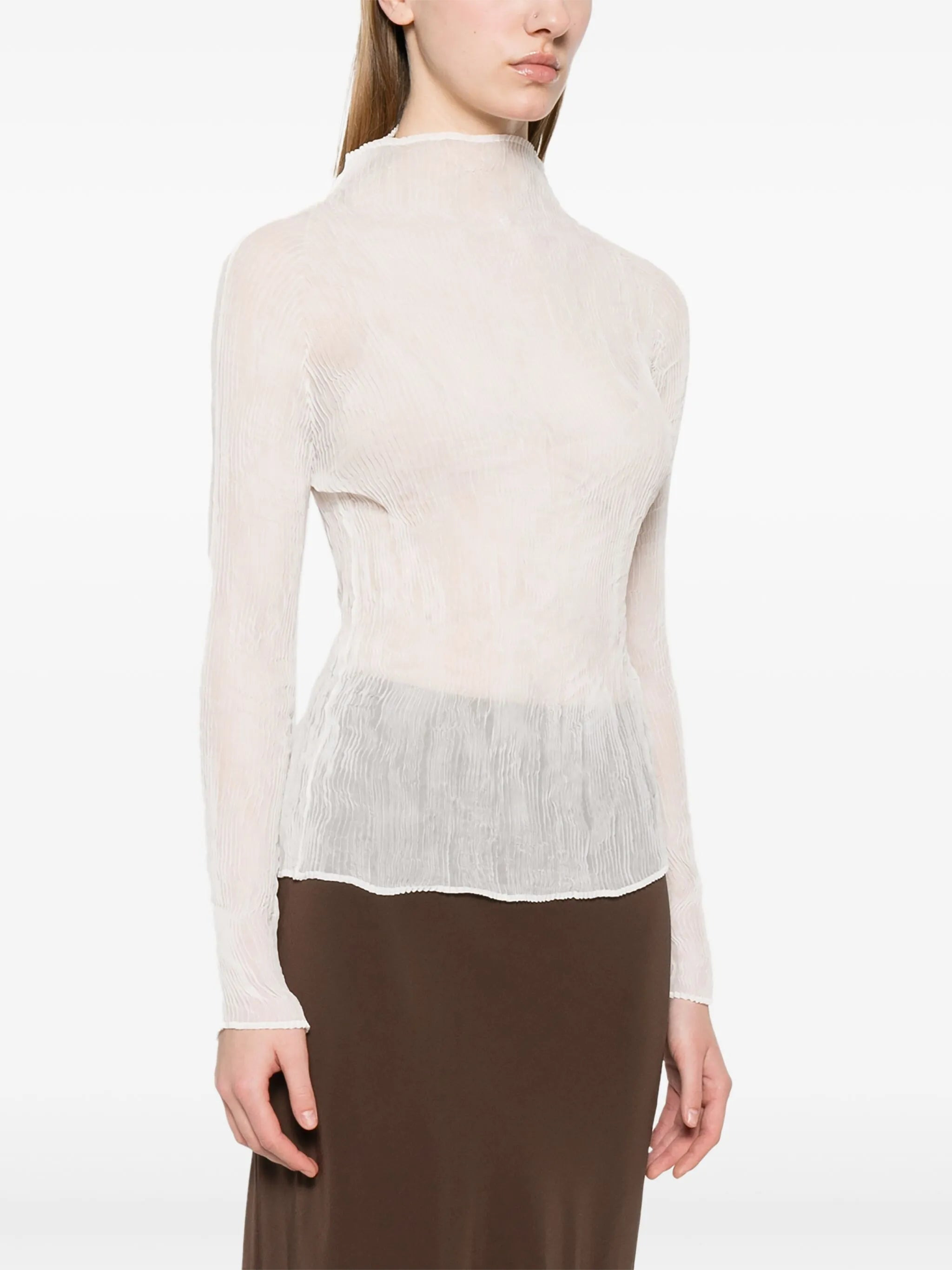 chiffon twist top - 3