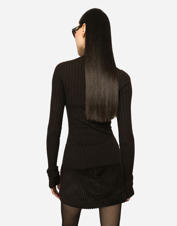 Cashmere turtle-neck sweater - 5