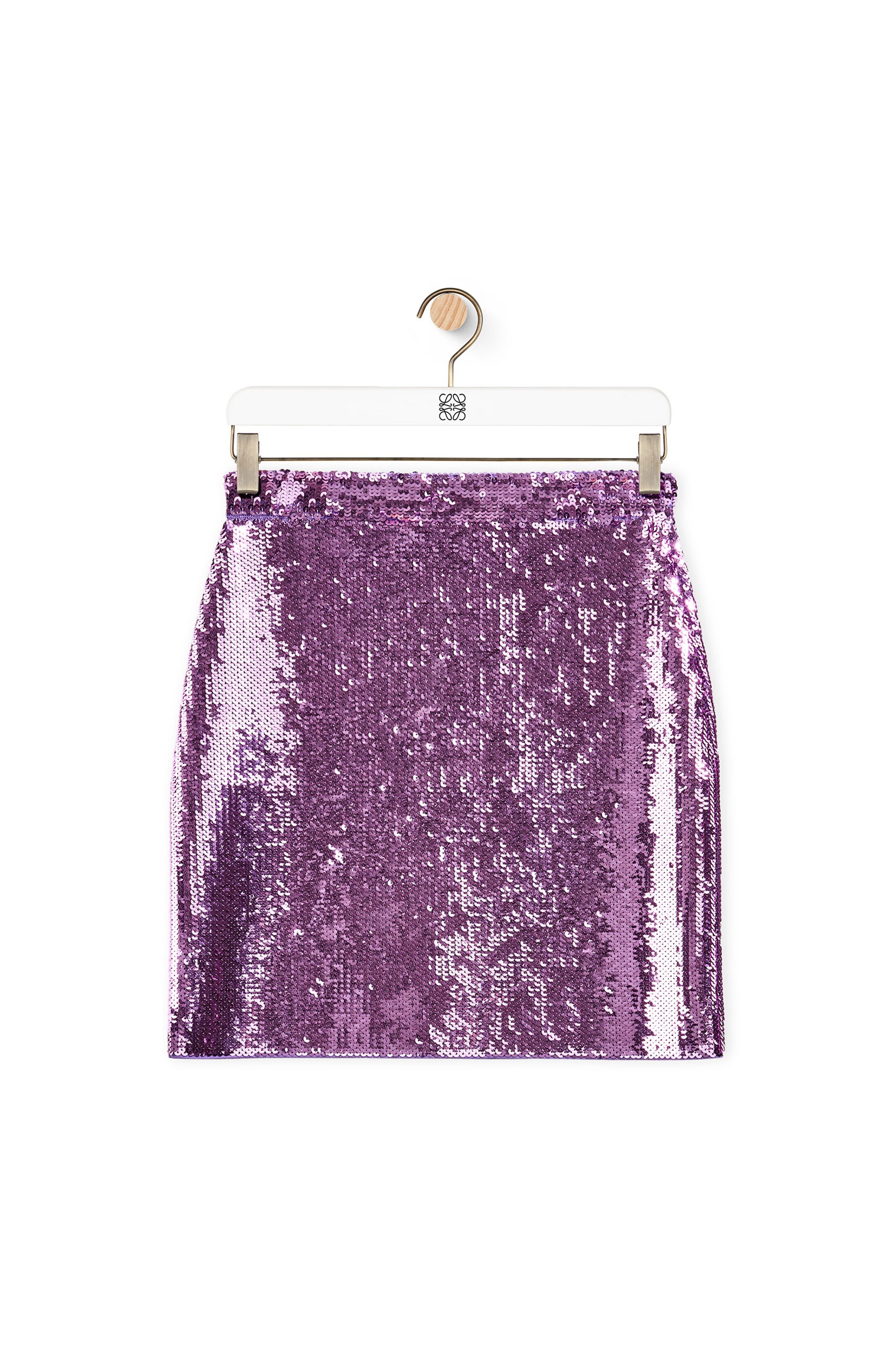 Sequin mini skirt in viscose - 1