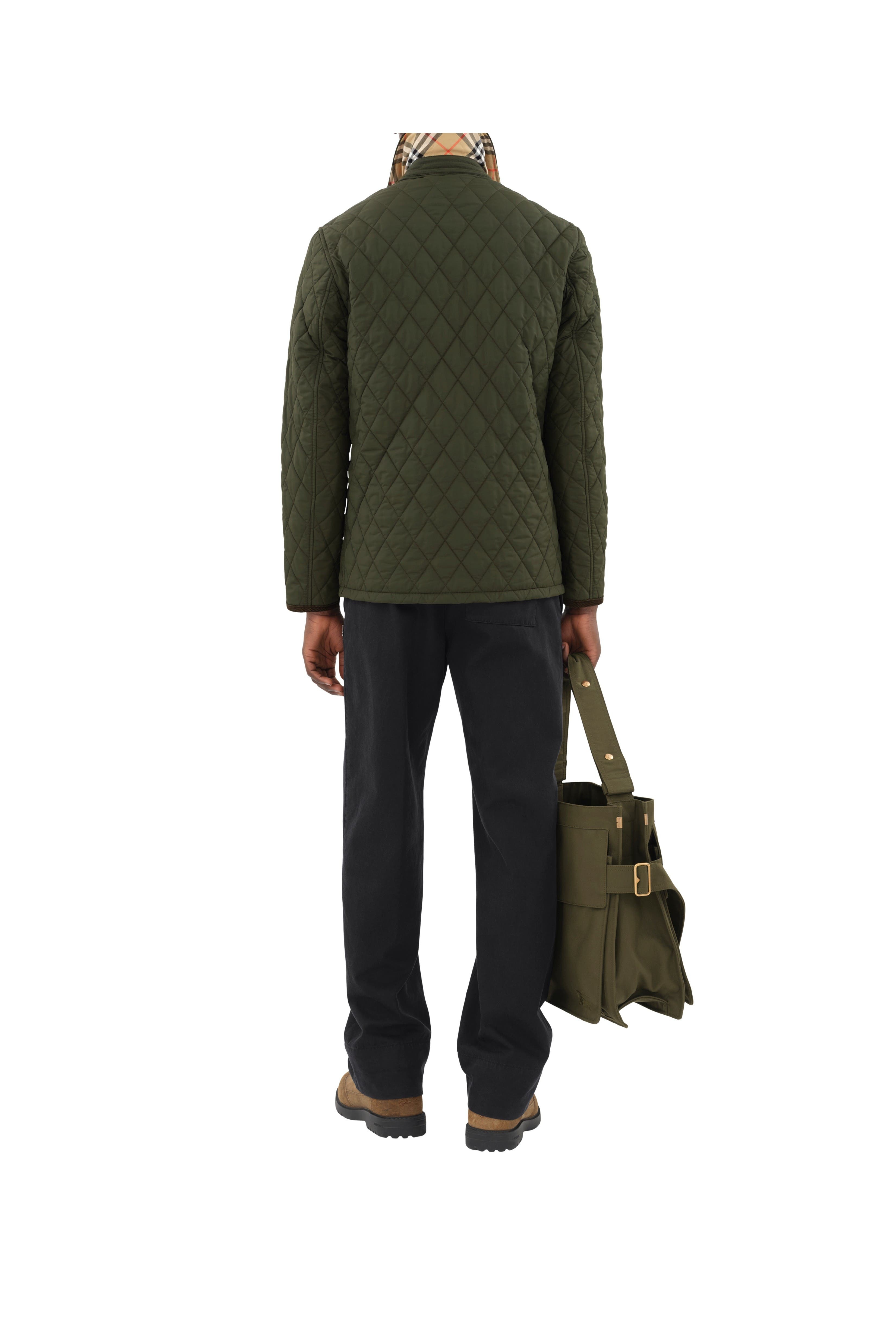 burberry Quilted Nylon Barn Jacket in Shale Green at Nordstrom - 4