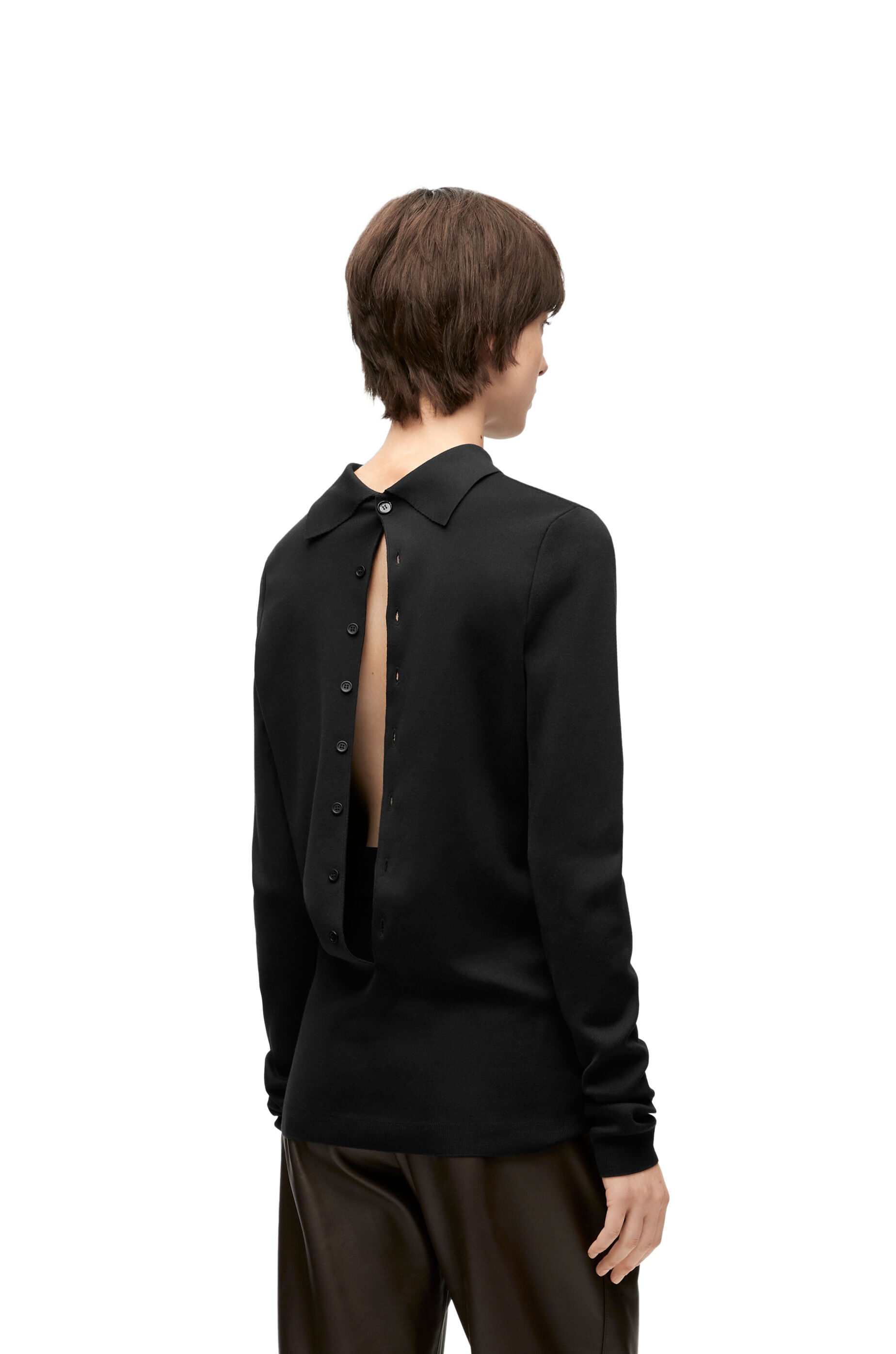 Back to front sweater in silk - 5