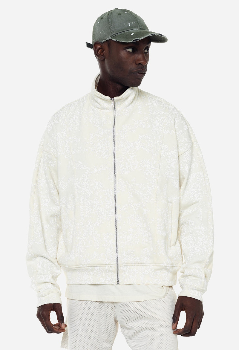 COATED TERRY STAND COLLAR FULL-ZIP 6