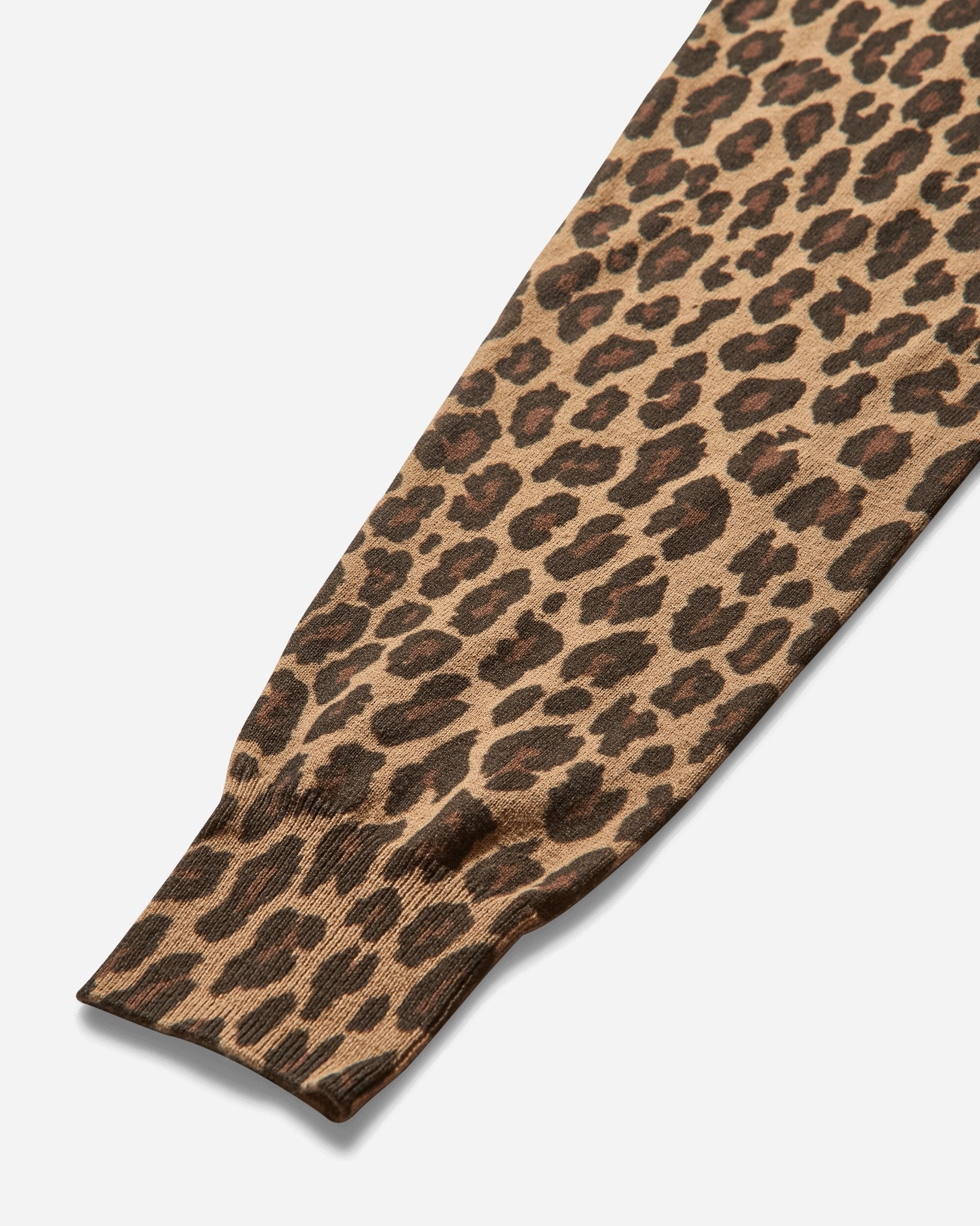 Women's Leopard Pattern Cardigan Beige - 4