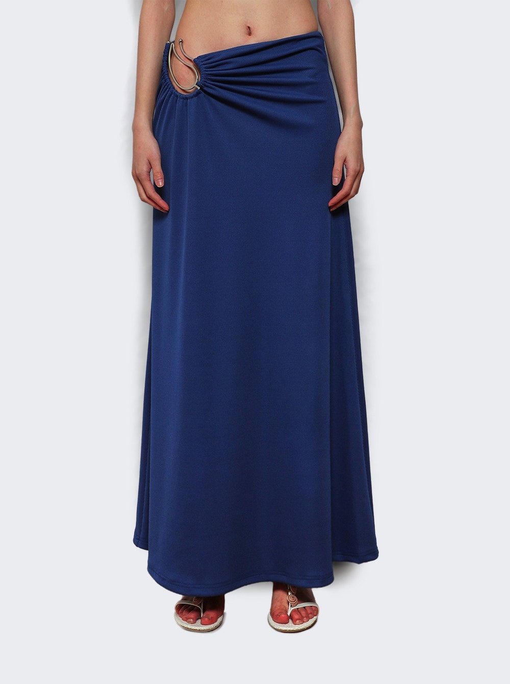 Paisley Ruched Skirt Yves Blue - 2