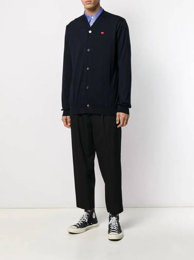 Comme des Garçons PLAY Heart logo V-neck cardigan outlook