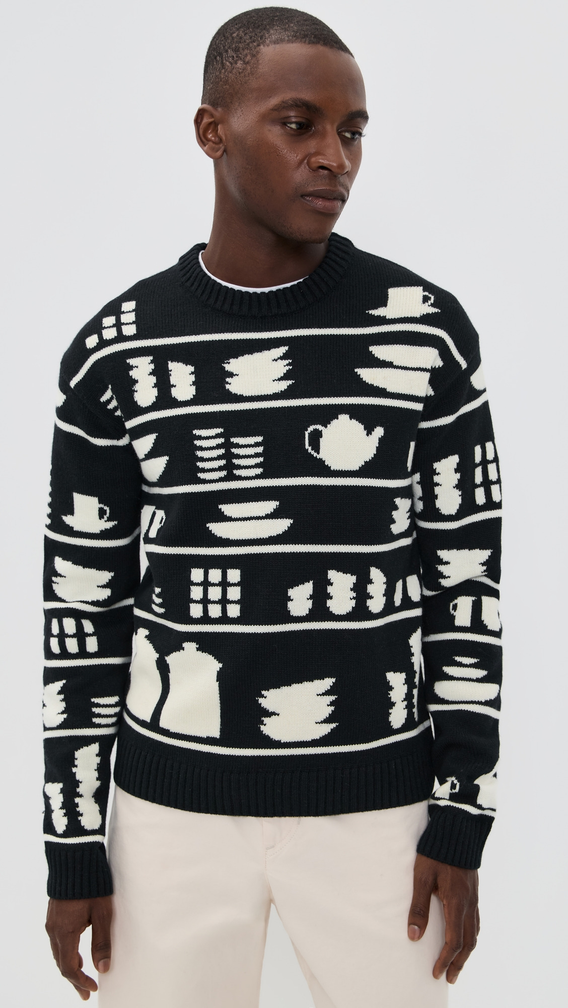Crockery Jacquard Sweater - 6