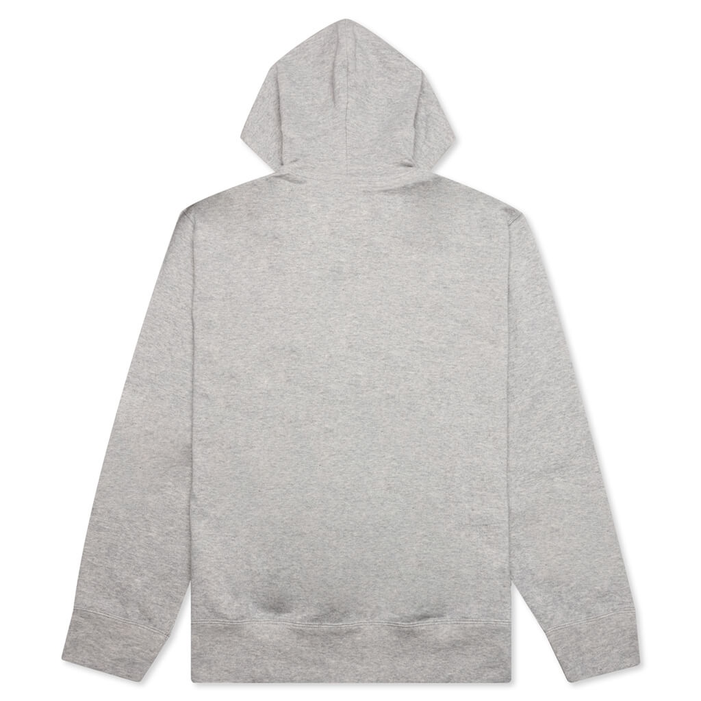 COMME DES GARCONS PLAY X THE ARTIST INVADER HOODED SWEATSHIRT - TOP GREY - 2