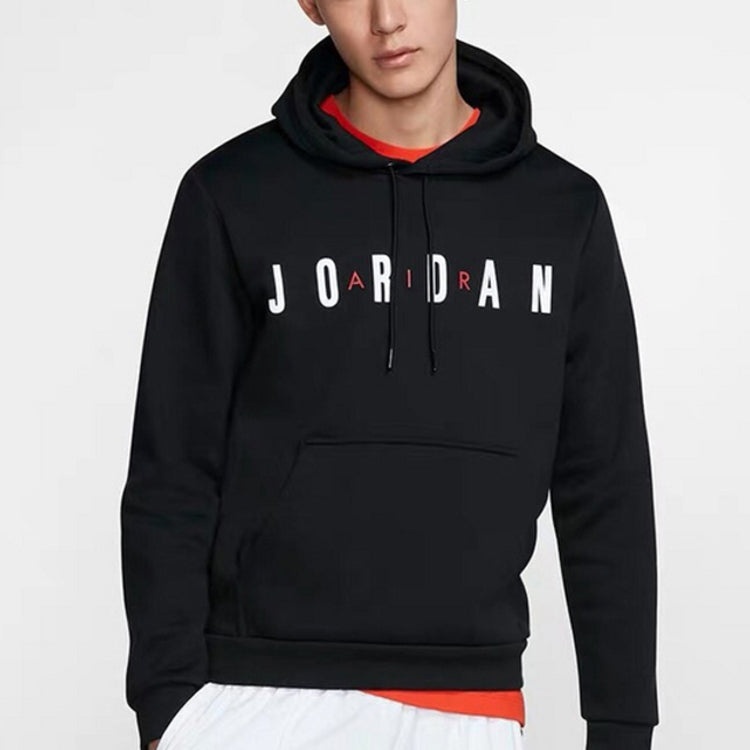 Air Jordan Alphabet Athletic Hoodie Men's Black Gift for Him DC9091-010 - 4