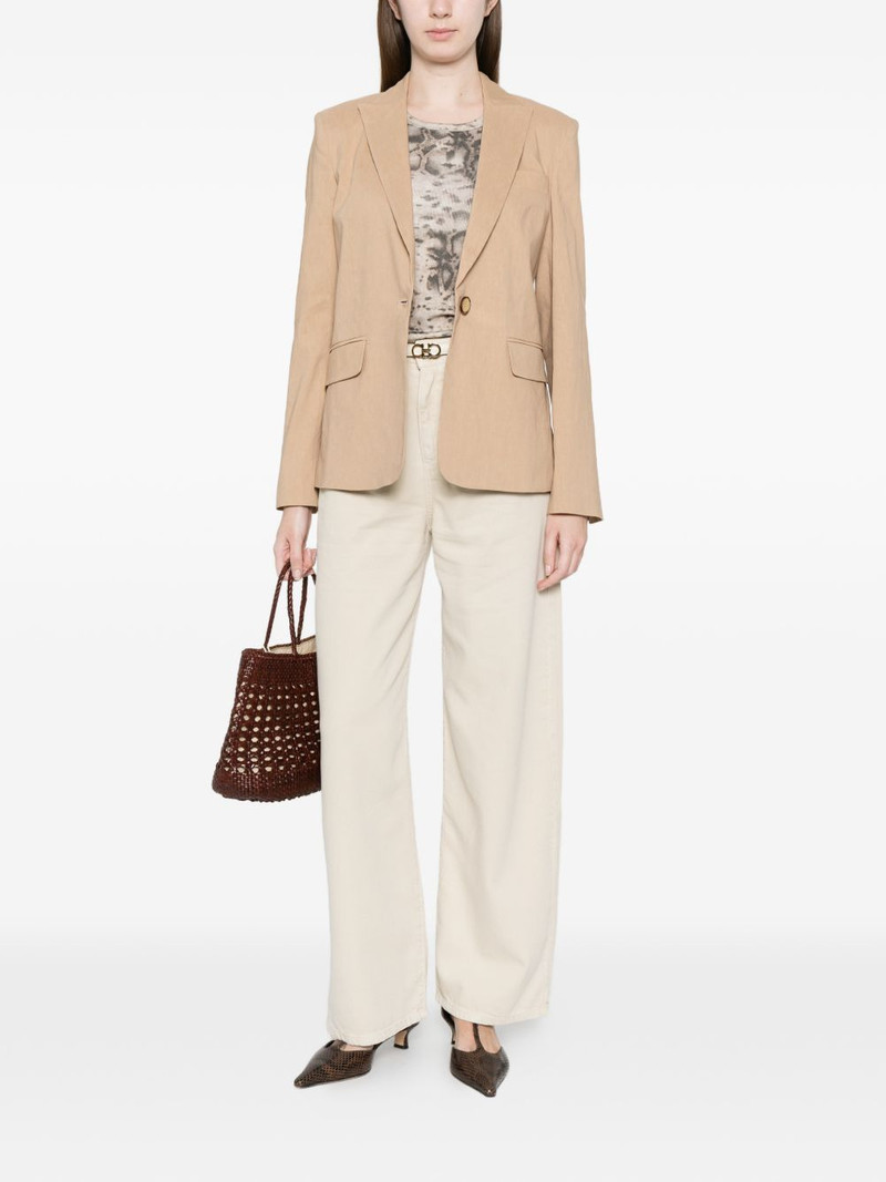 PINKO button flax blazer outlook