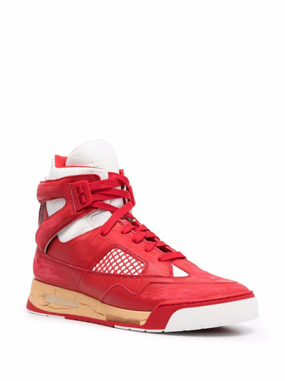 Maison Margiela high-top leather sneakers outlook