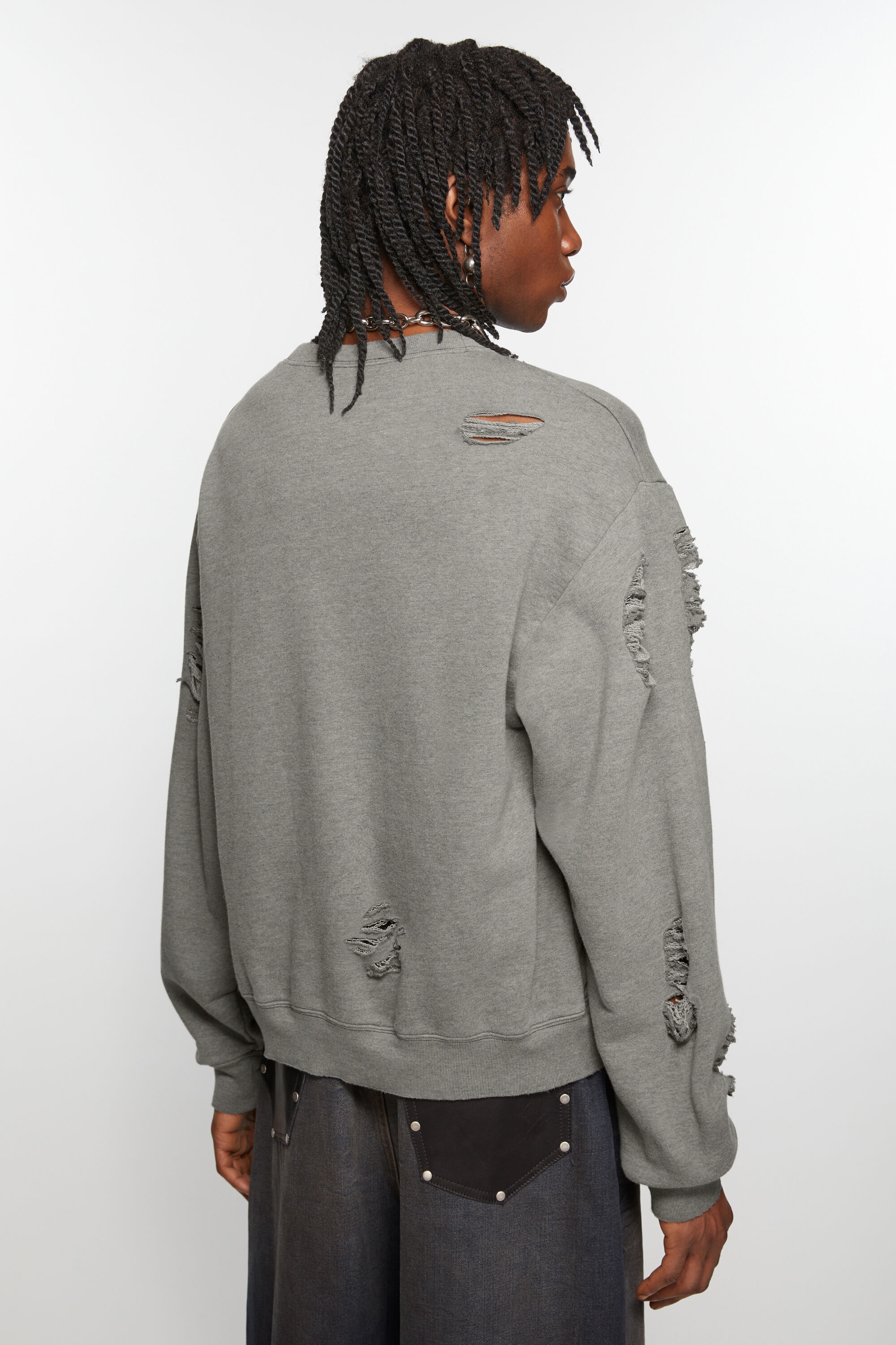 Sweater printed logo - Moss Green - 3