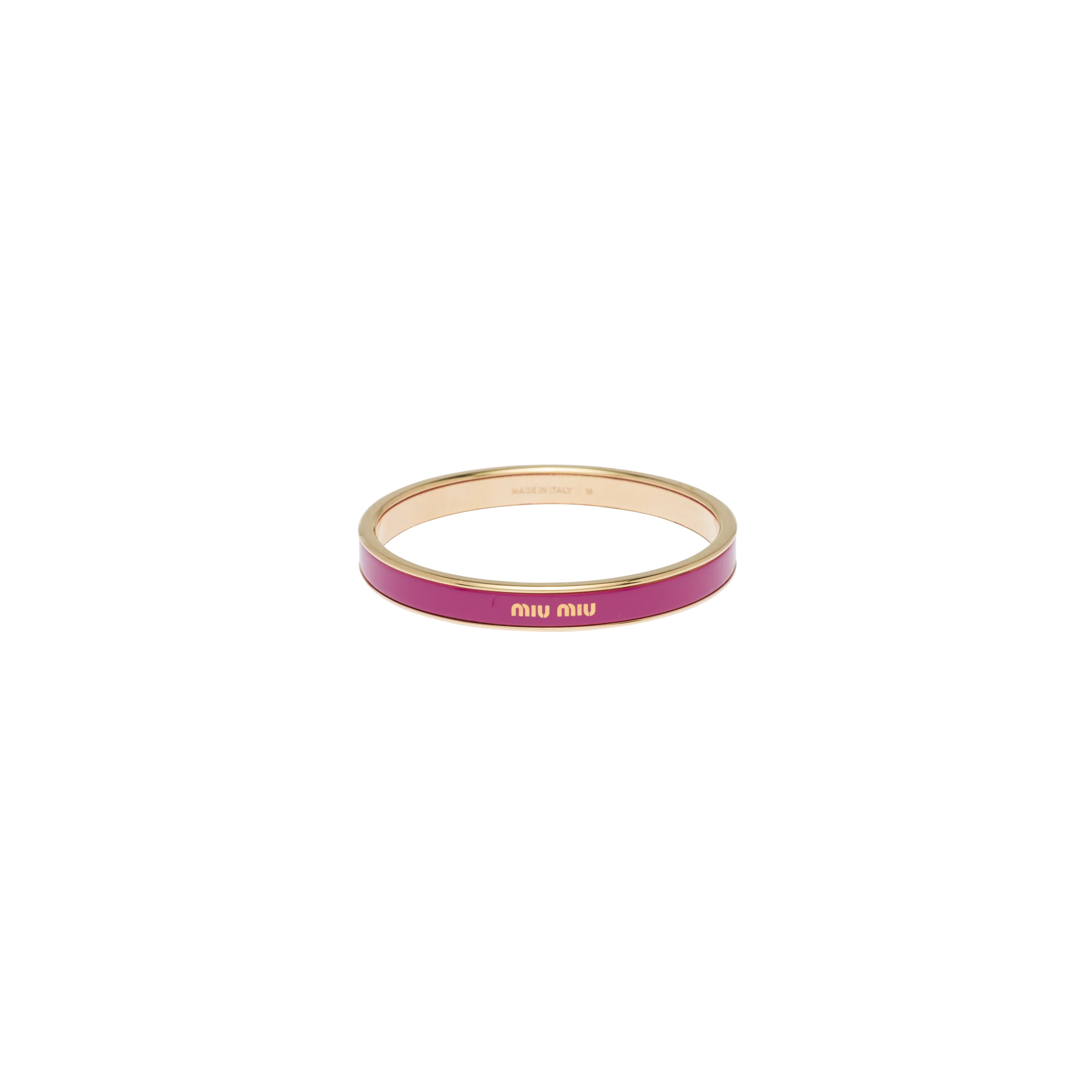 Enameled metal bangle bracelet - 1