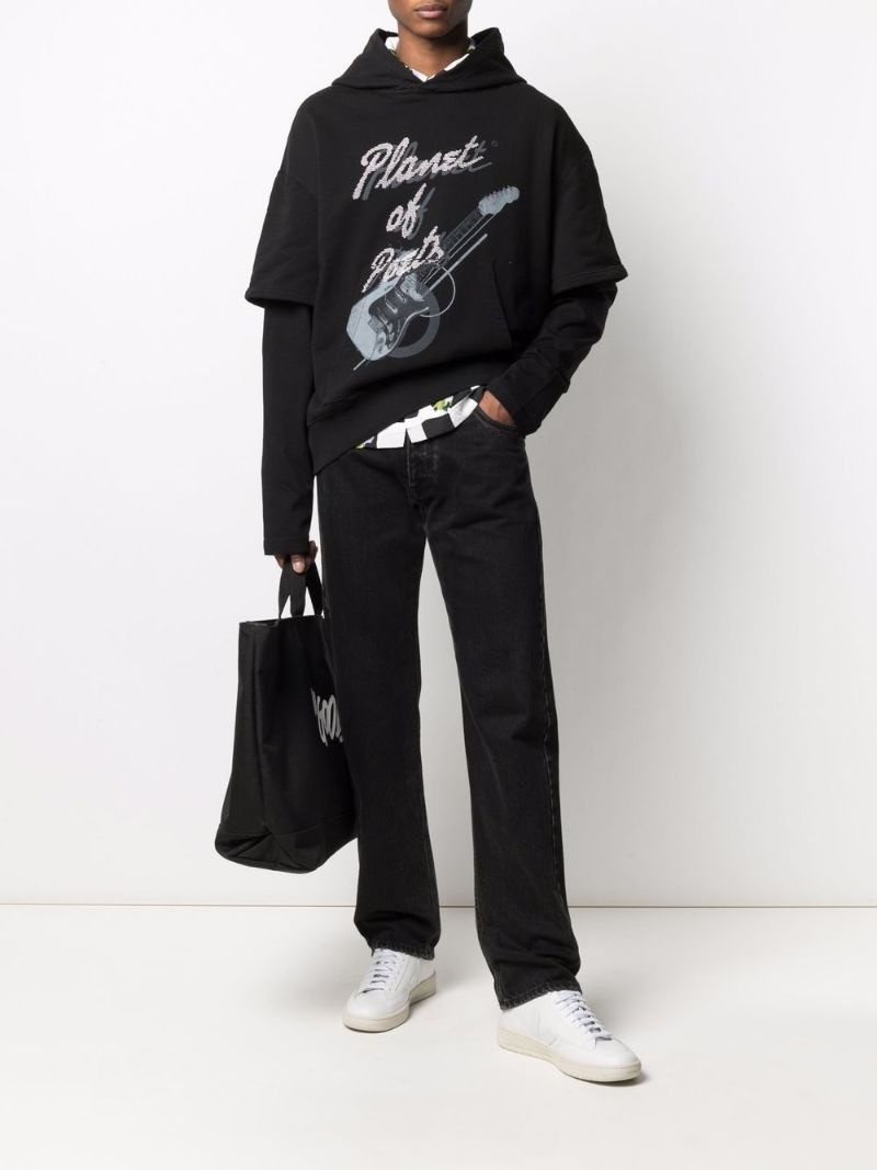 C2H4 graphic print hoodie outlook