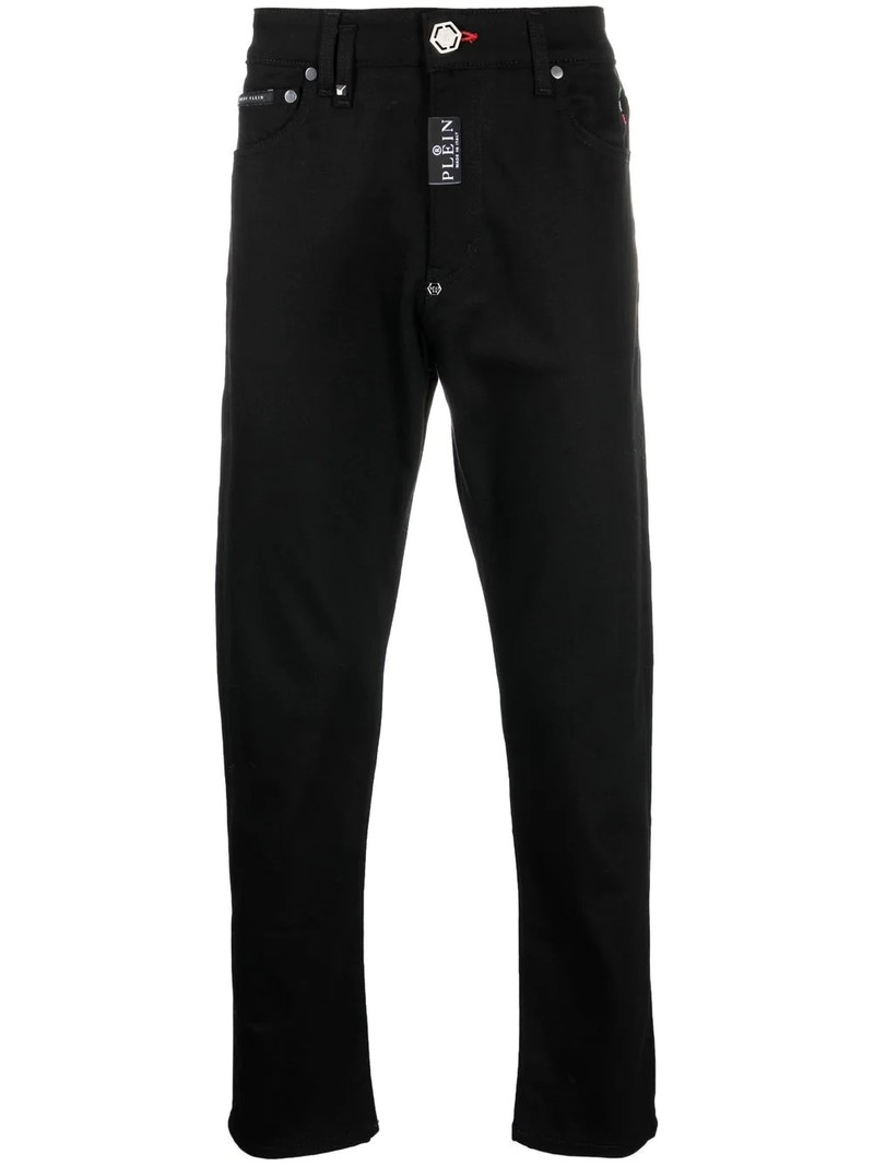 straight-leg mid-rise jeans 1