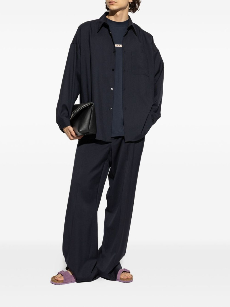 Marni crew-neck logo T-shirt outlook