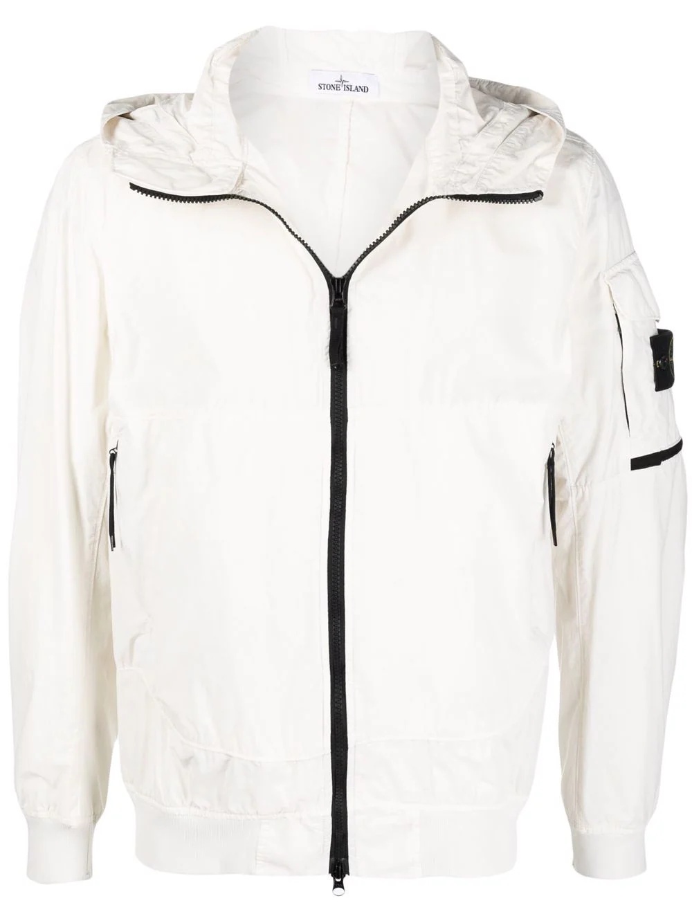 Compass-patch hooded jacket - 1