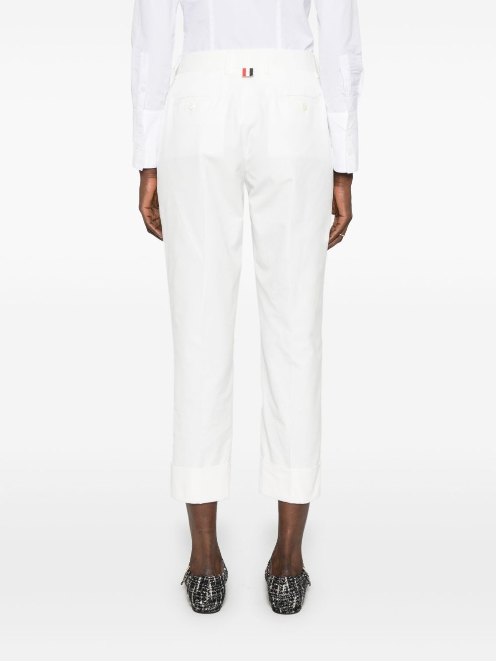 high-waisted tailored trousers - 4