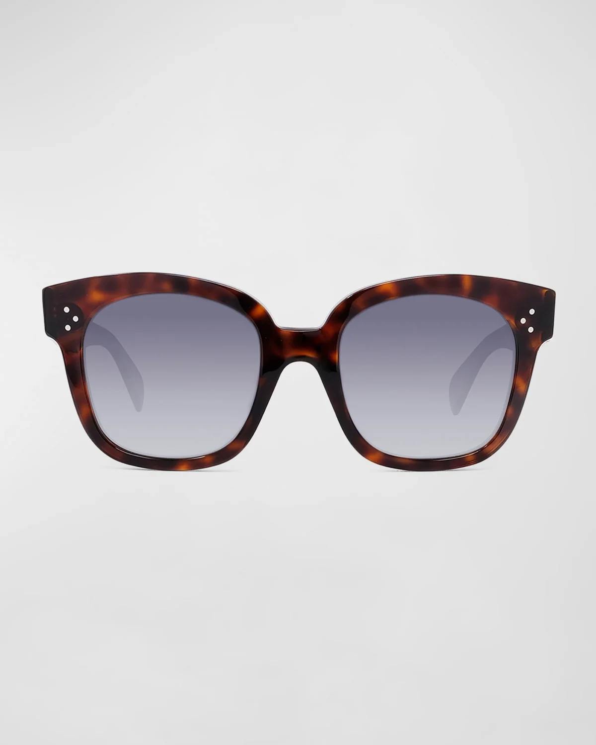 Square Polarized Acetate Sunglasses, Blue Pattern - 1