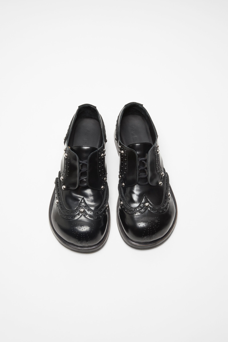 Lace-up leather shoes - Black 3
