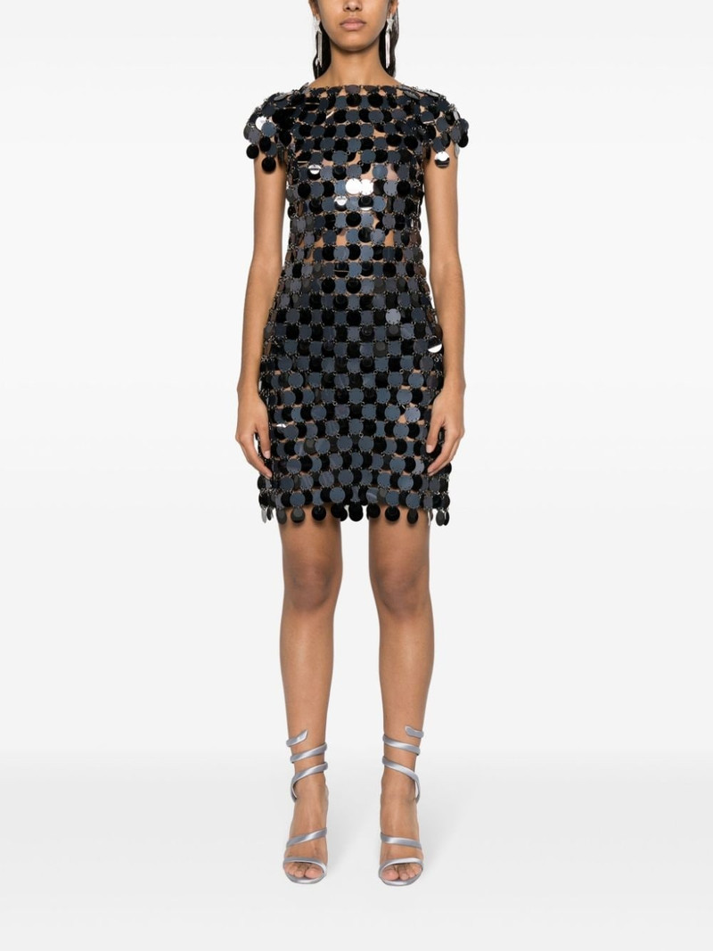 rabanne sequinned chainmail minidress outlook