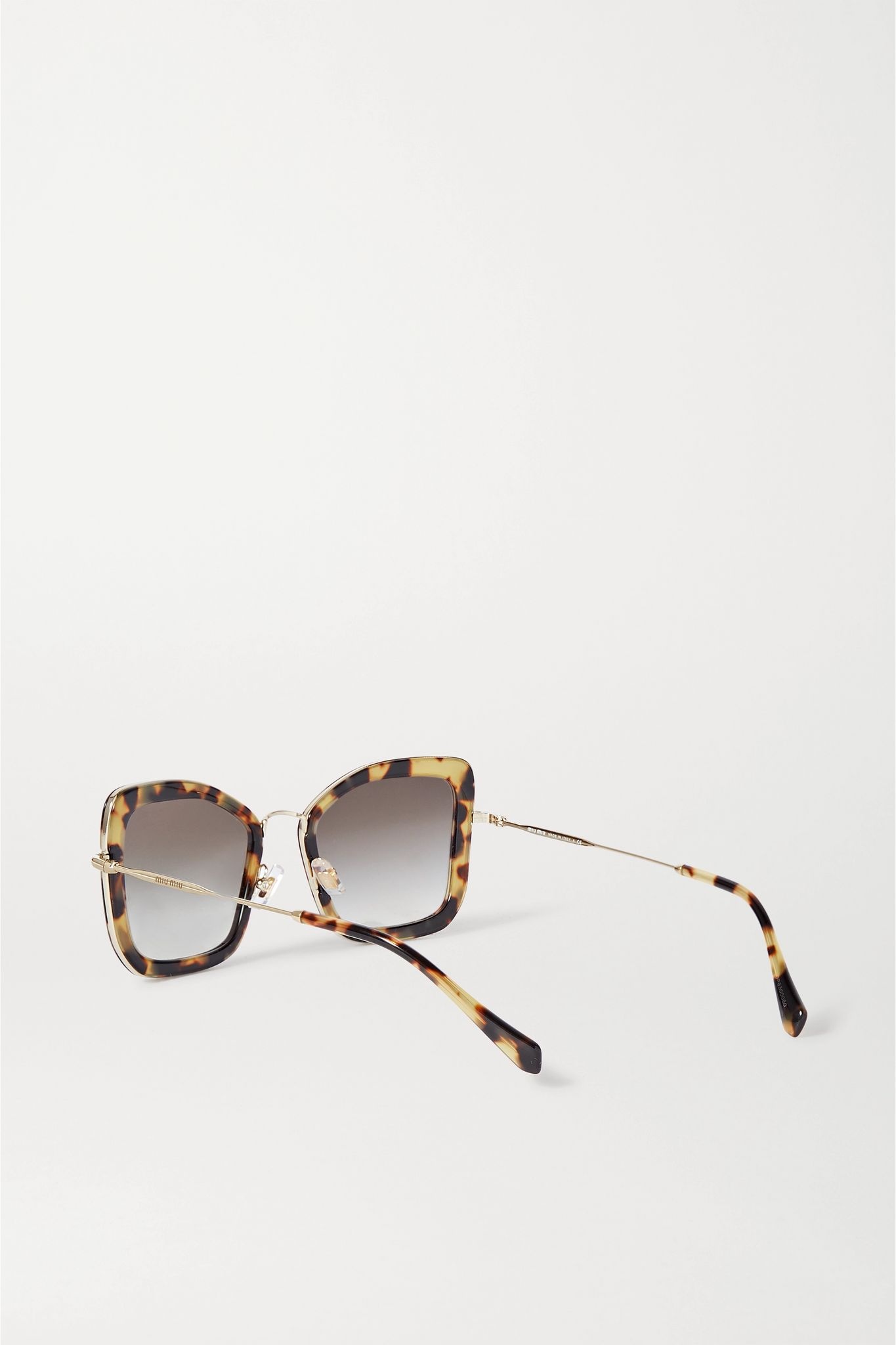 Oversized cat-eye tortoiseshell acetate and gold-tone sunglasses - 3