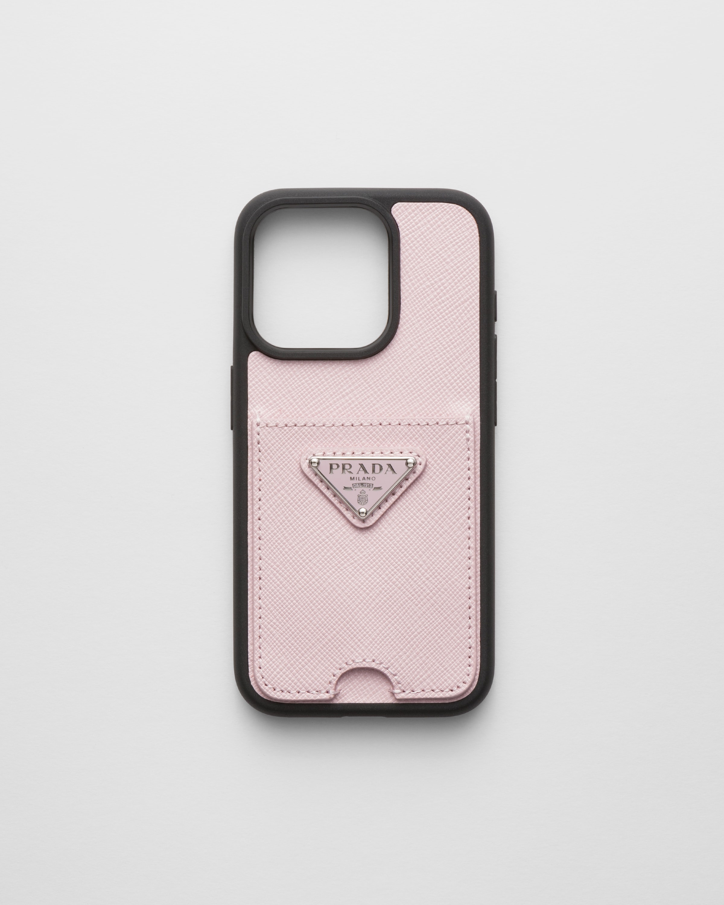 Saffiano leather cover for iPhone 15 Pro - 1