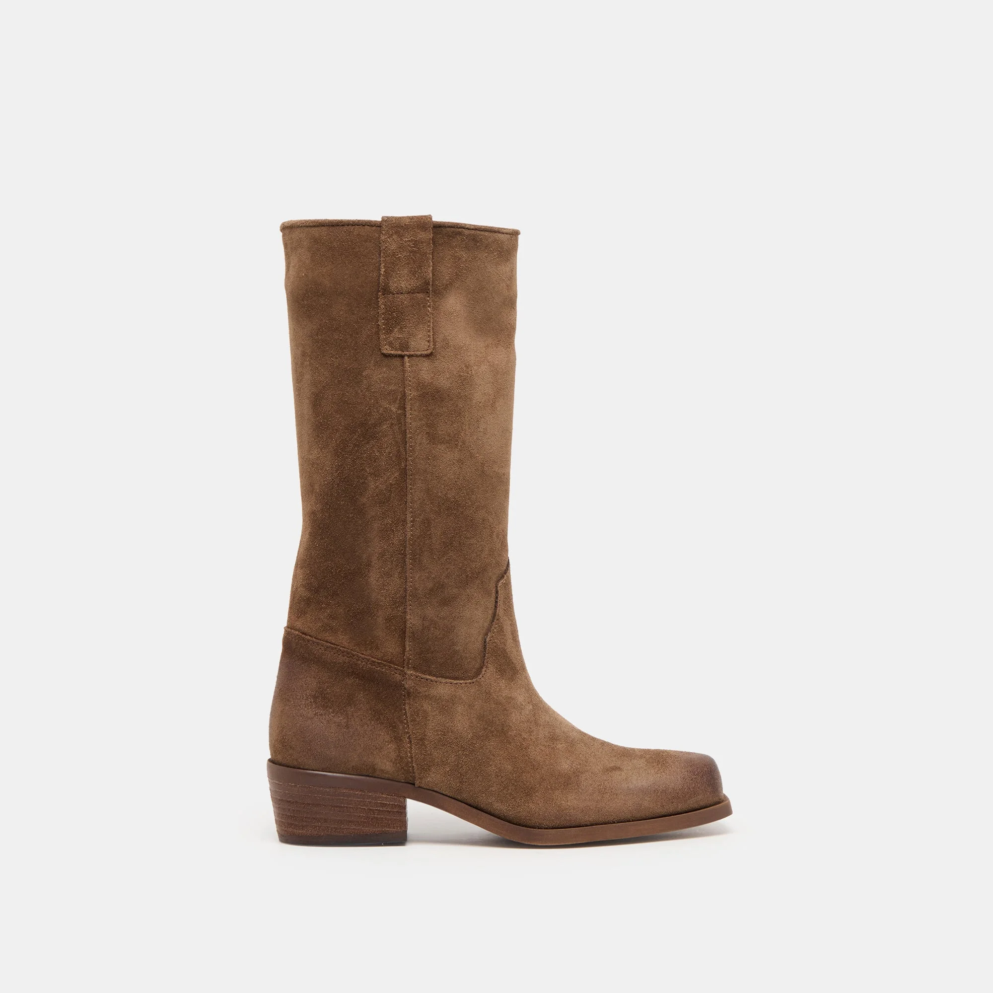 ROMIE BOOTS CHOCOLATE SUEDE - 1