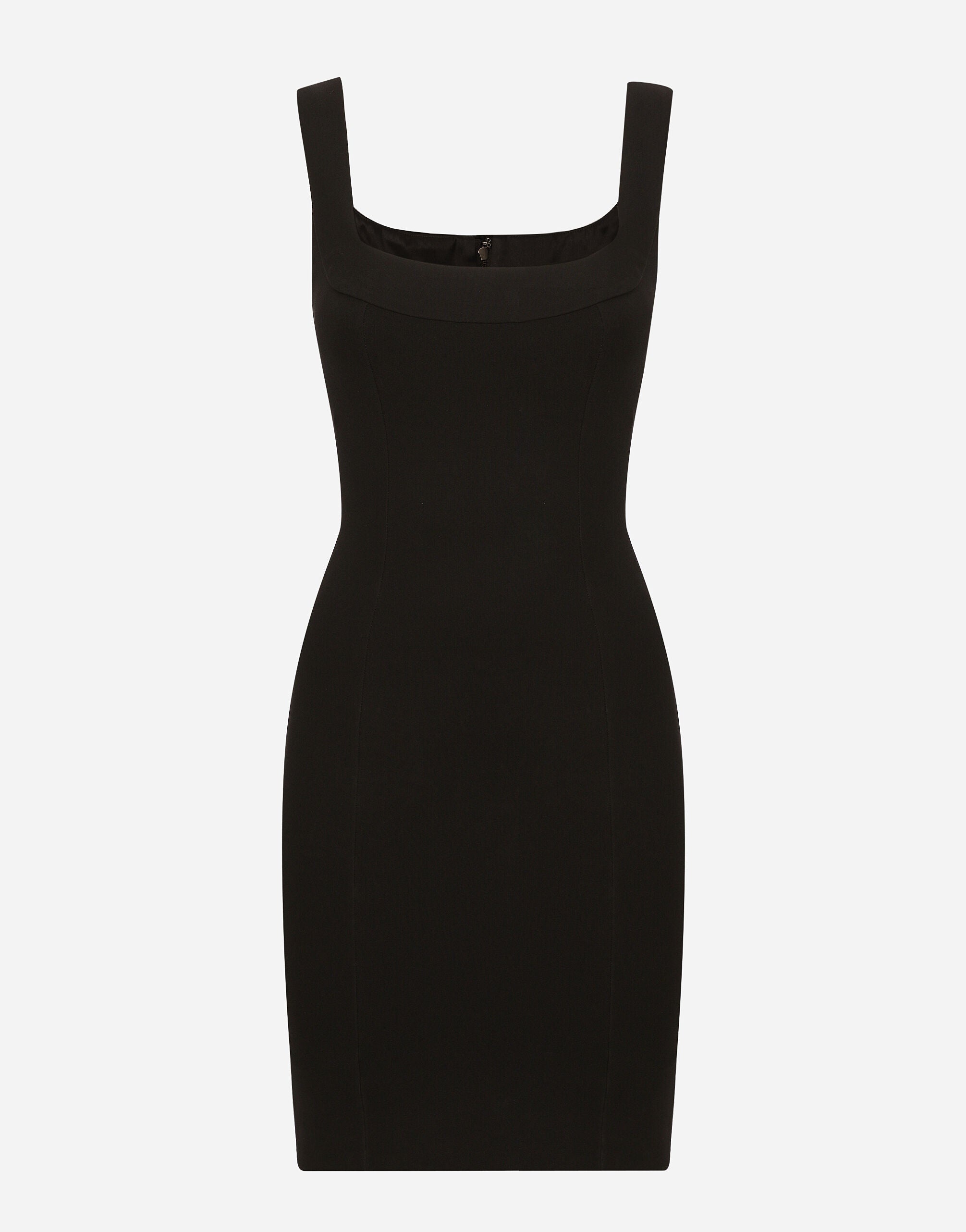 Short Jersey Sheath Dress - 1