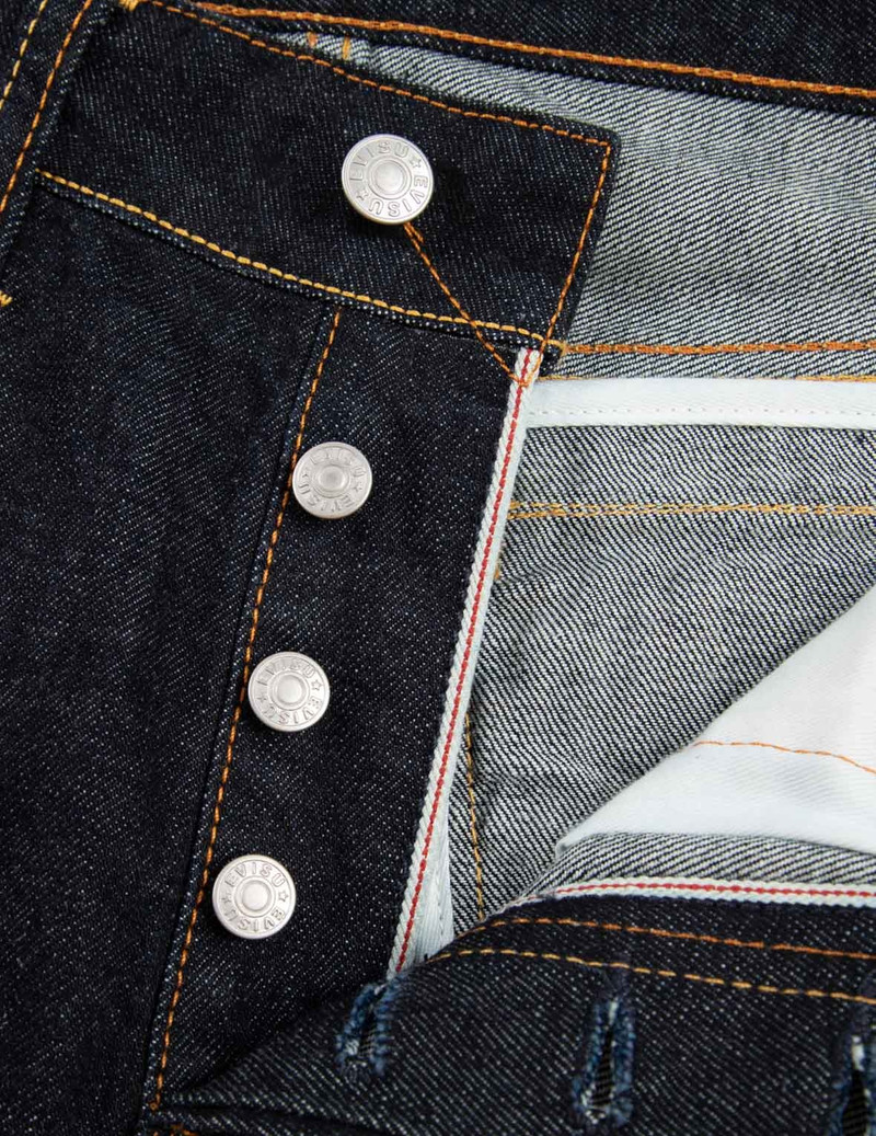 DOUBLE DAICOCK PRINT CARROT FIT SELVEDGE DENIM JEANS #2017 10