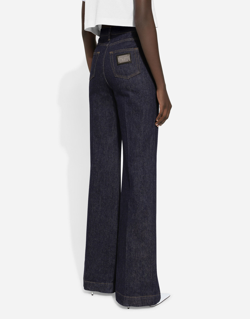 Flared denim jeans 4