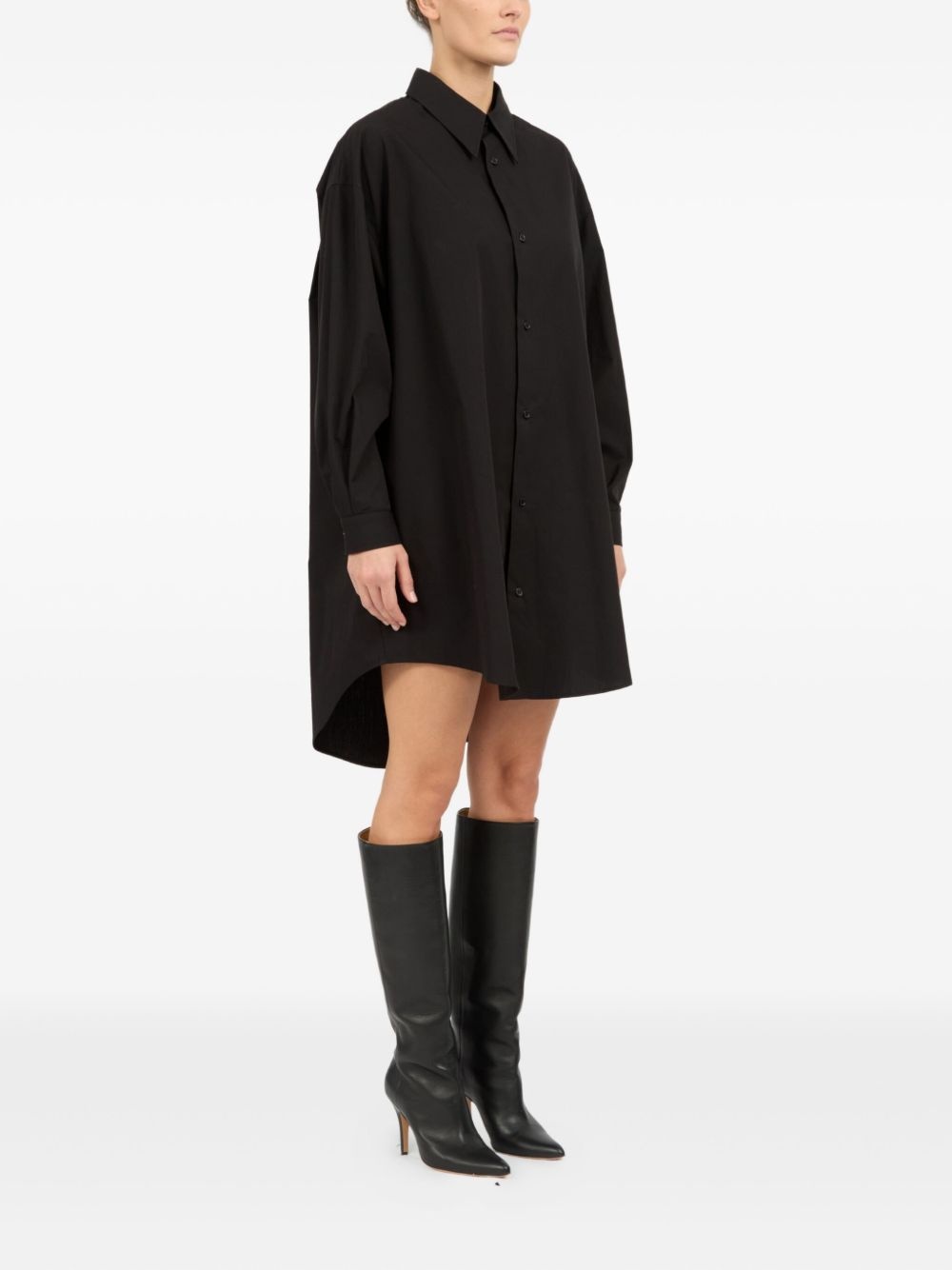 cottom shirt dress - 3