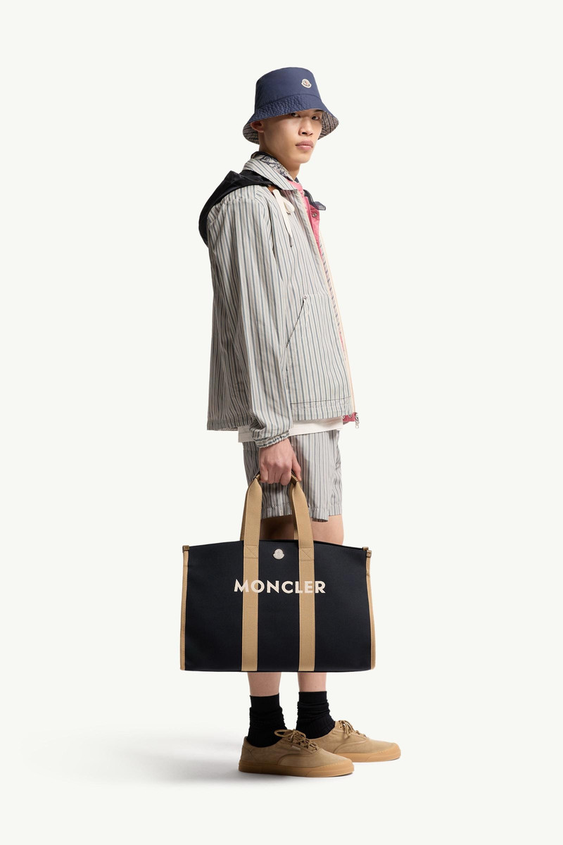 Moncler Logo Canvas Tote Bag outlook