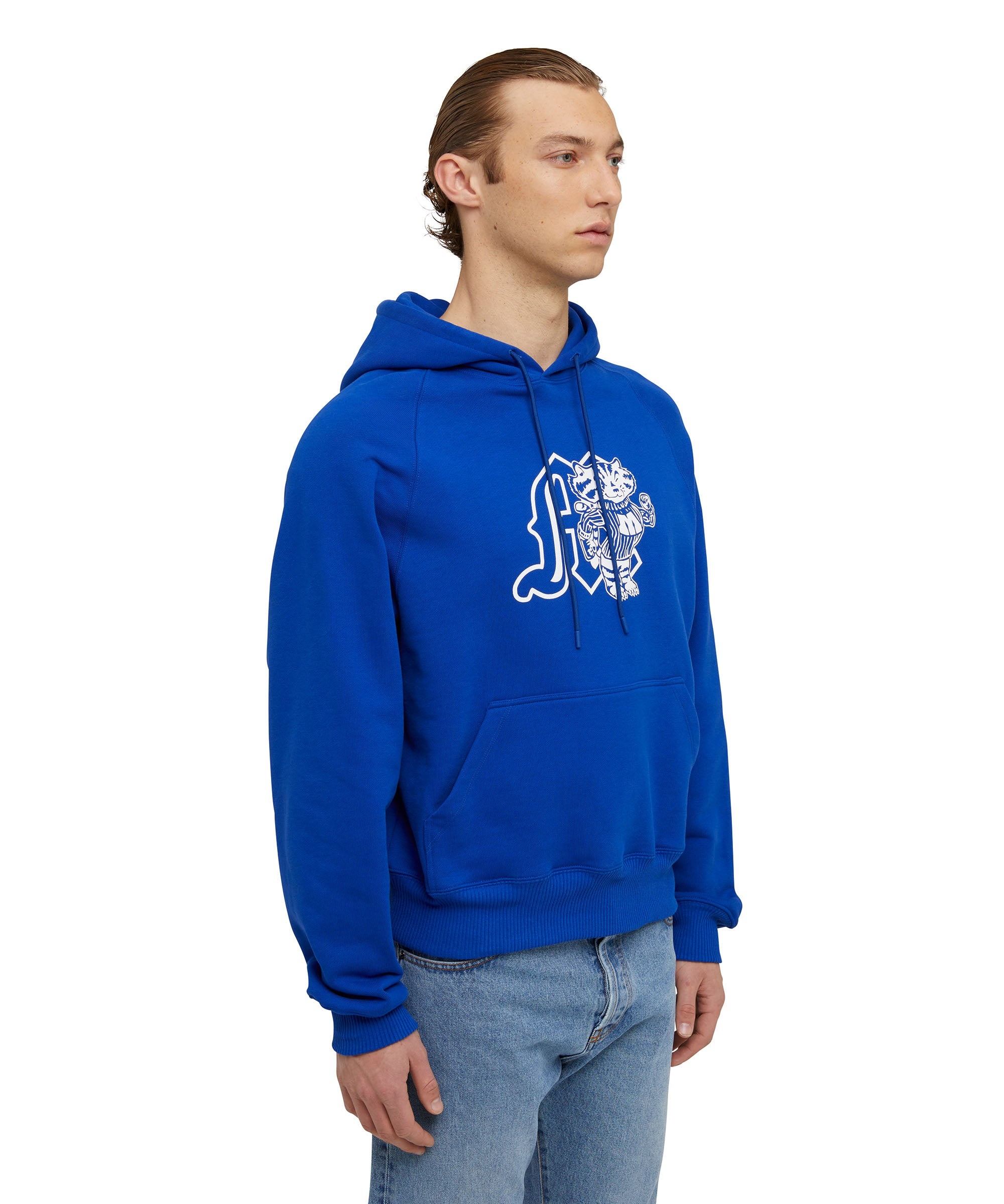 Cotton hooded sweatshirt with MSGM "M" mascot print - 4