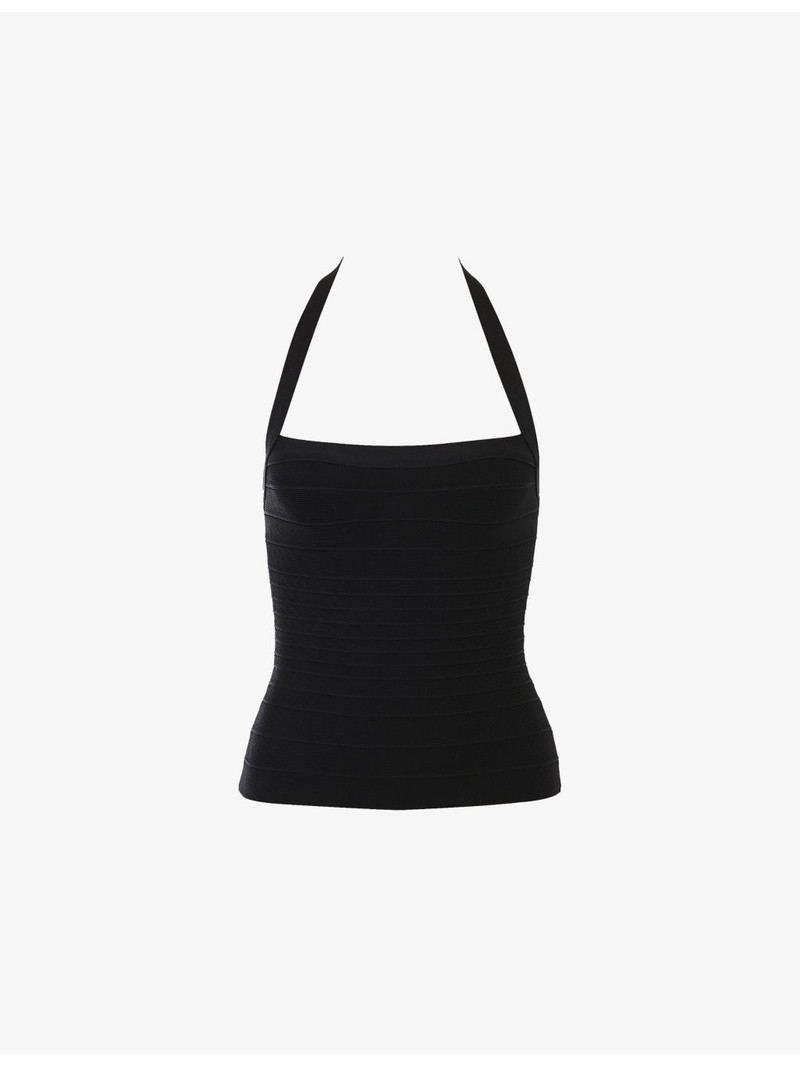 The Silhouette Halterneck Bandage Woven Top 1