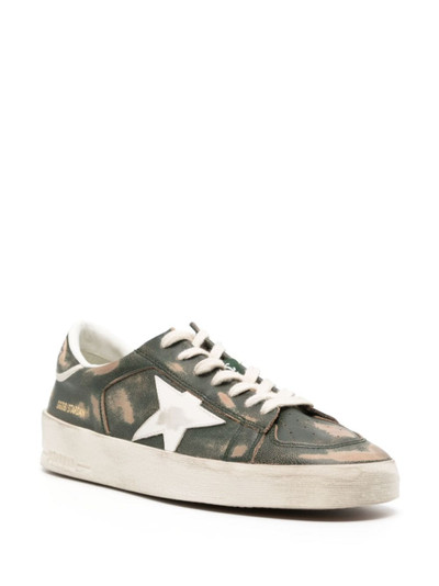 Golden Goose Stardan distressed leather sneakers outlook