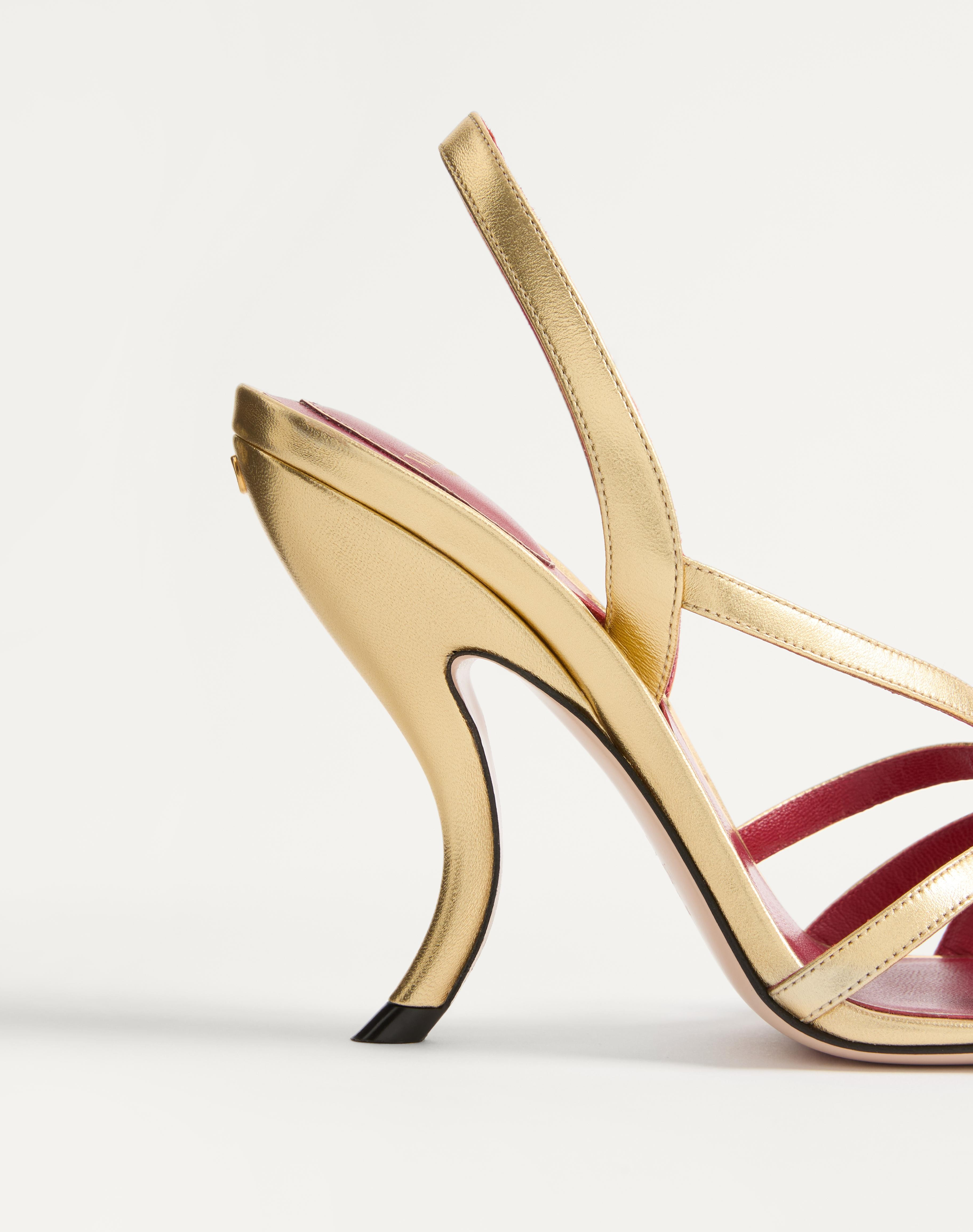 FETISHIQUE SANDAL IN LAMINATED NAPPA 105MM - 7
