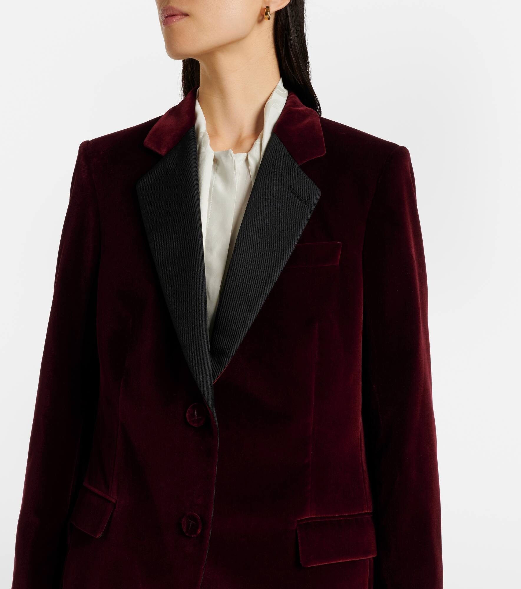 Cotton velvet blazer - 4