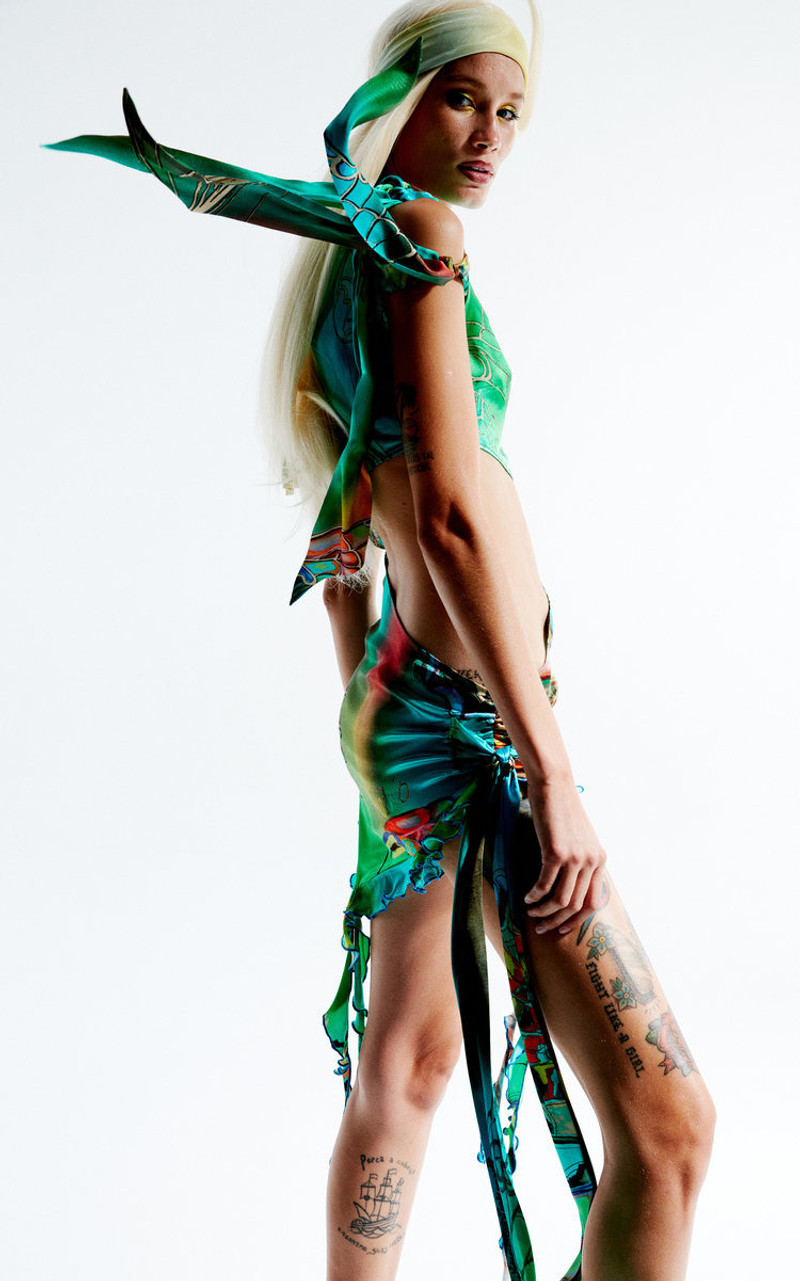 SIEDRÉS Jen Butterfly Chiffon Dress multi outlook