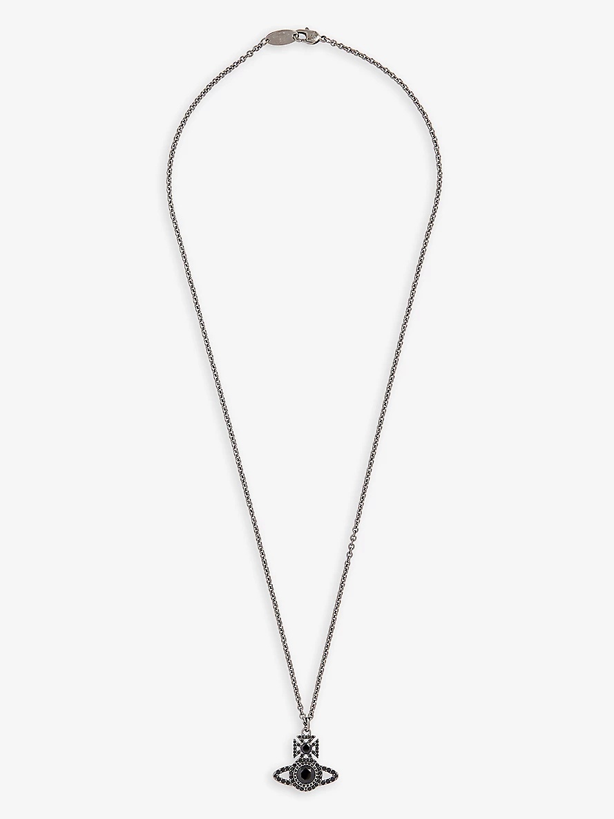 Norabelle brass and cubic zirconia necklace - 1
