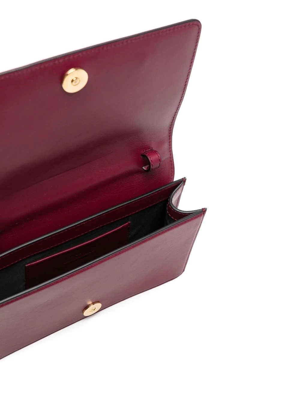 cutlery-detail leather clutch bag - 5