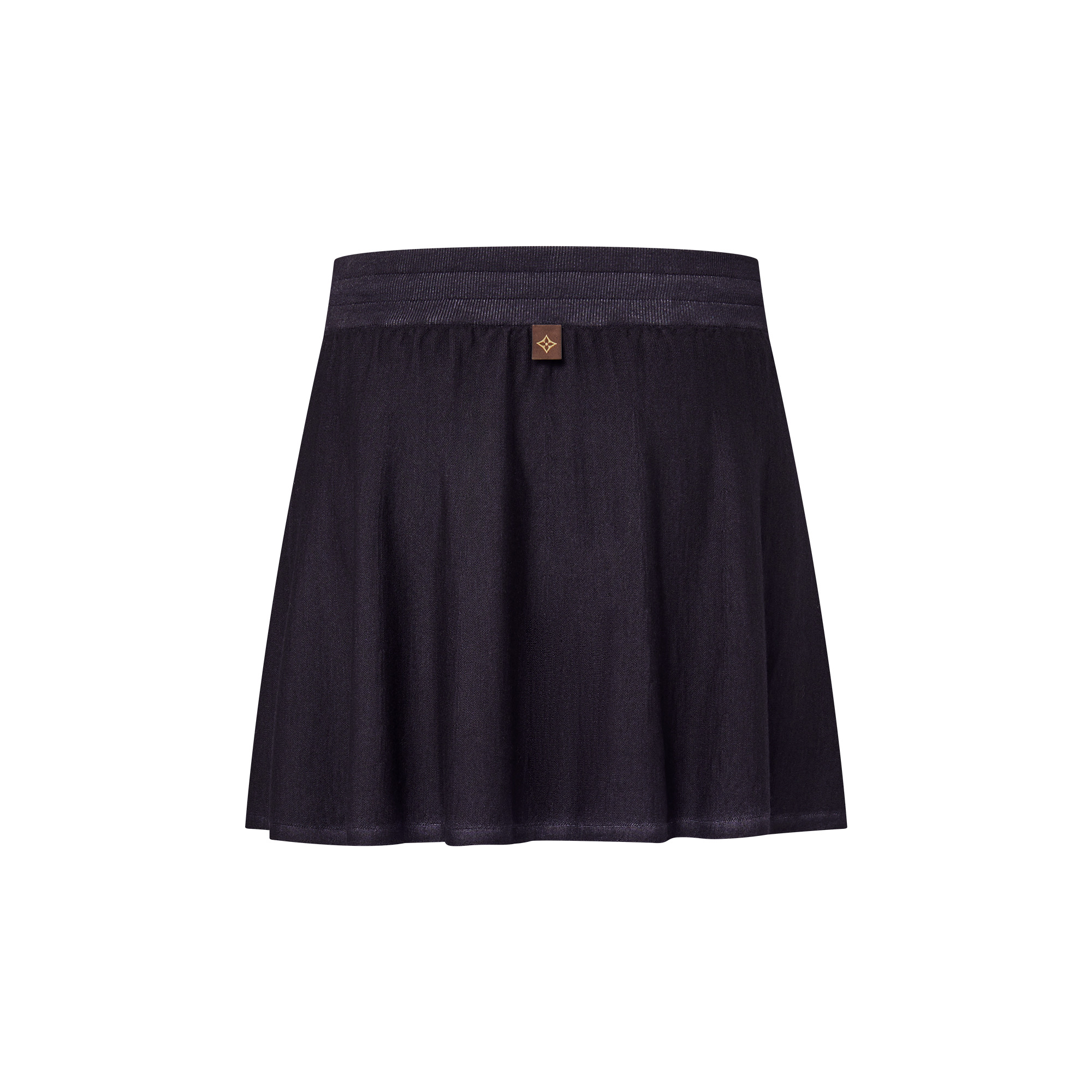 Drawstring Knit Mini Skirt - 2