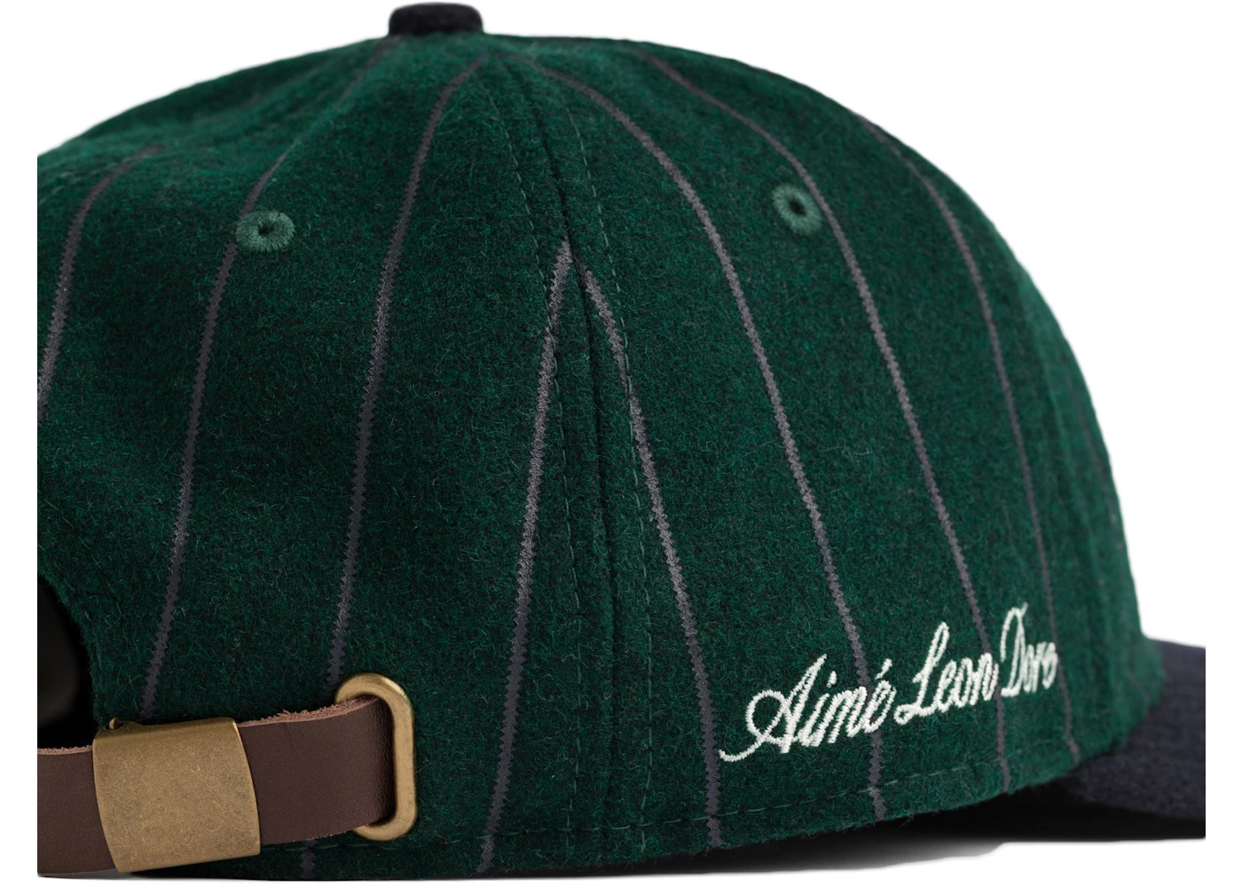 Aime Leon Dore New Era Wool Pinstripe Yankee Hat Green/Navy - 3