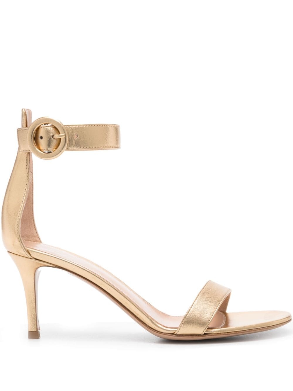 70mm Portofino metallic leather sandals - 1