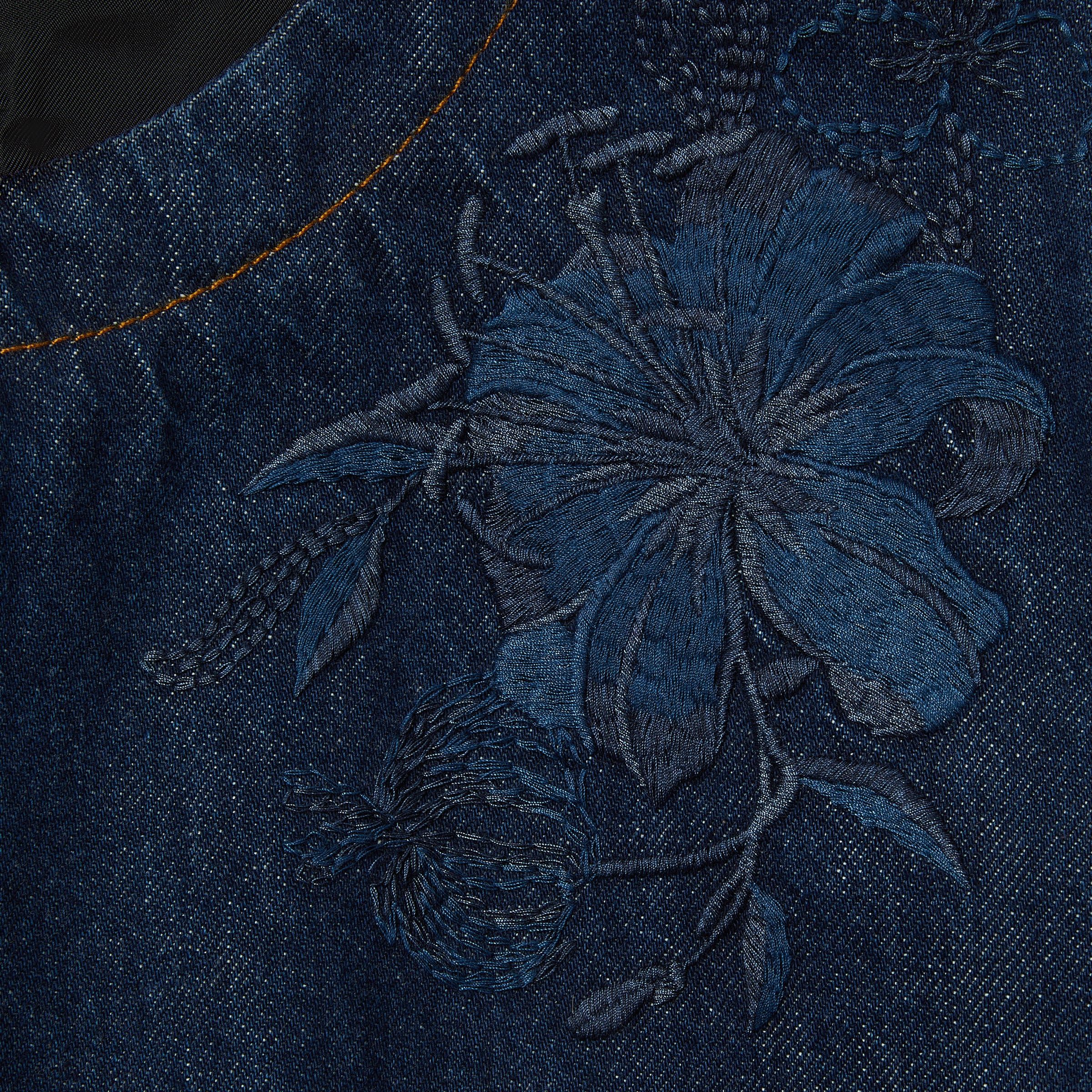 Denim dress with embroidery - 6